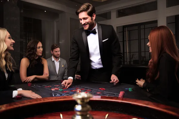 A person using their device against a moody casino-themed background, illustrating the smooth re-entry process at LUCKYBANGLA88.